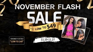 Low to $49 Colored Wigs Black Friday Flash Sale - Geeta Hair