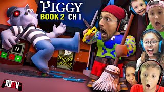 PIGGY BOOK 2!  Escaping The Alleys w/ Doggy! (FGTeeV Ch. 1 + New Quiet Mode... Shhh!)
