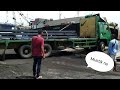 Isuzu truck 10PD1 Papasok sa Barge (loaded steel bellet)