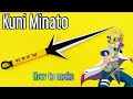 How to make paper kunai | Kunai Minato | Naruto weapons #Short #shorts