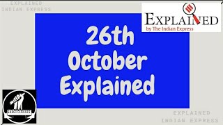 26th October 2020 | Gargi Classes Explained Analysis