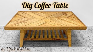 Diy coffee table / Making a coffee table from reclaimed wood / Ahşap orta sehpa yapımı