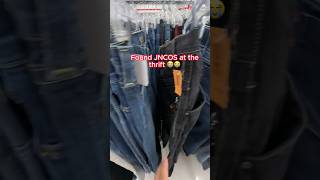 Found JNCOS at the thrift I’m himmmmm shoot me @cqmchen on IG to buy #fashion #thrifting #jnco