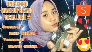 SHOPEE HAUL MAKEUP BRAND FOCALLURE | GILA BANGET MURAHNYA🙀