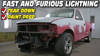 Tear Down and Paint Prep on The Fast & the Furious Lightning