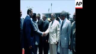 SYND 17 6 77 NORTH YEMEN PRIME MINISTER GHANY VISITS CAIRO