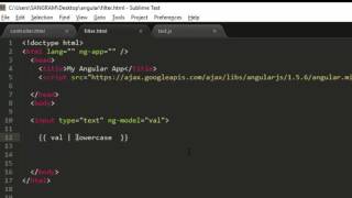 AngularJS Filters Tutorial for Beginners