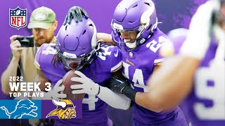 Minnesota Vikings Top Plays vs. Detroit Lions | 2022 NFL Regular Season Week 3