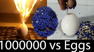 Experiment: 1000000 matchsticks vs Eggs | Amazing matches chain reaction 2020