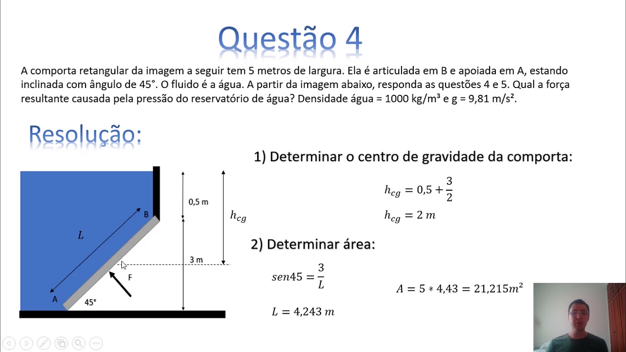 Comporta: Estática Dos Fluidos - Exercício Resolvido - YouTube