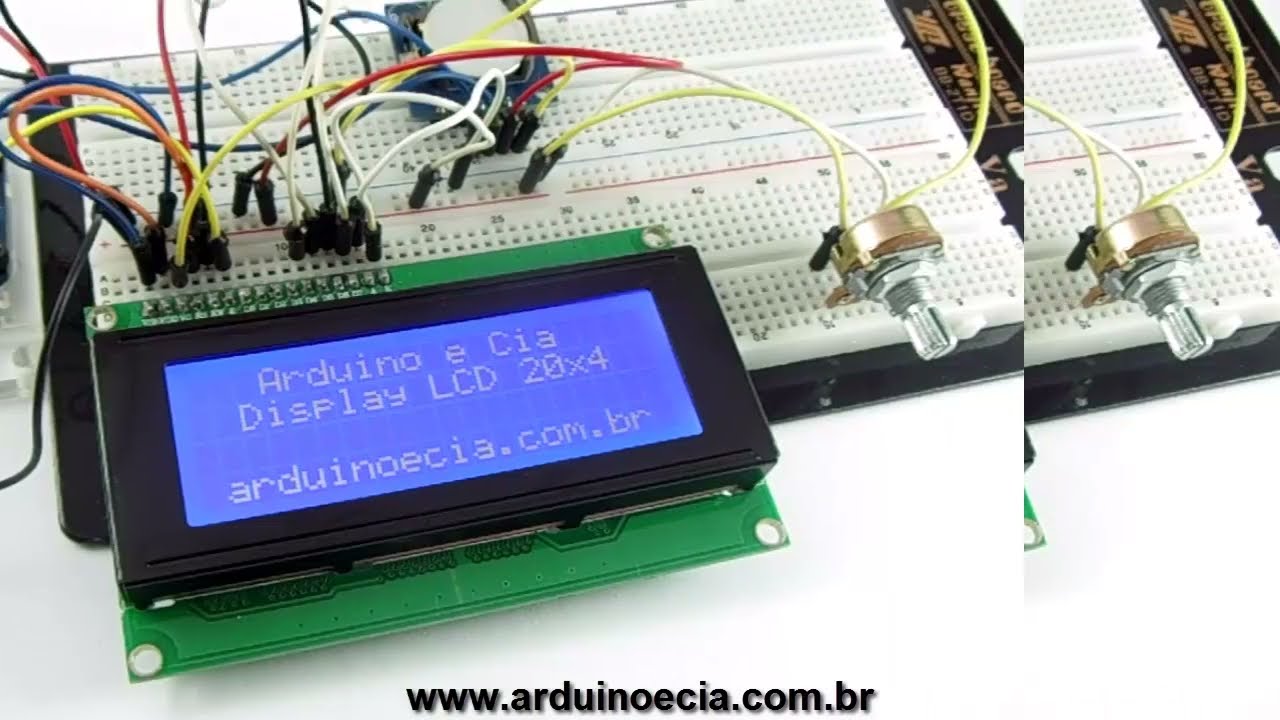 Como Usar Um Display LCD 20x4 Com Arduino - YouTube