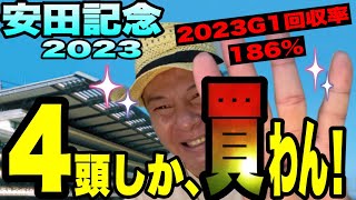 【安田記念2023】《日本ダービー的中！で2023G1回収率186%》の太組不二雄が馬群マスターで4頭にしぼります！