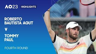Roberto Bautista Agut v Tommy Paul Highlights | Australian Open 2023 Fourth Round