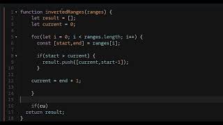 JavaScript Code Wars Inversed Range - Kata-6