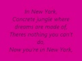 Empire state of mind - Lyrics