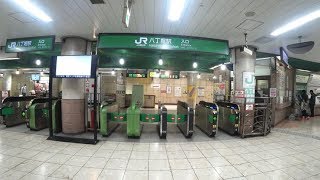 【4K乗換動画】ＪＲ京葉線　八丁堀駅ー日比谷線　八丁堀駅　のりかえ