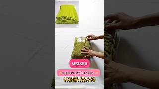 Meesho | Pleated Dress Material Haul | Under Rs.330/-😱#shorts #meesho #feedshorts #meeshohaul #viral