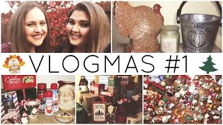 Vlogmas #1 ♡ Thanksgiving & Christmas Decorating