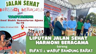 HAB Kemenag ke-79,Jalan Sehat Harmoni Beragama di Bandung Barat