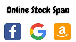 online stock span | online stock span leetcode python | interview prep question | leetcode 901
