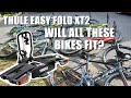 Thule Easy Fold XT2 Bike Rack- Will all these bikes fit?