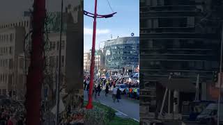 Studentska kolona krenula peške za Novi Sad iz Beograda #protesti #studenti #beograd #novisad