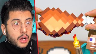 ÖĞLE YEMEĞİNDE MİNECRAFT YEMEKLERİ YİYEN MANYAK AMERİKALI!!