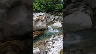 【清流】小来川で遊ぶ１　日光市　Clear stream, Nikko