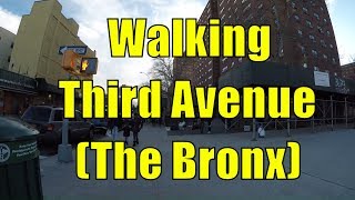 ⁴ᴷ Walking Tour of the Bronx, NYC - Third Avenue from Fordham Road to East Harlem, Manhattan