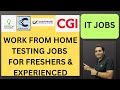 WFH Testing Jobs | Manual Testing| Fresher Jobs| Rd Automation Learning