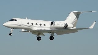 Classic Gulfstream III Landing At LGB (N467AM)