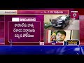 విజయవాడలో పార్క్ చేసిన కారు లో.. కల కలం.. vijayawada prime9 news