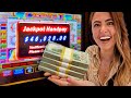 WATCH This Women LOSE HER MIND Over a $46,000 Jackpot!