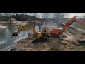 Big Excavator Rescue Dead In The Water.. The Cat D8H Gets To Work!!