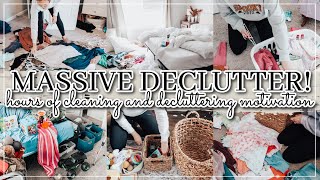 *new* CLEAN AND DECLUTTER WITH ME 2023 | konmari method decluttering marathon | 3 hours of cleaning!