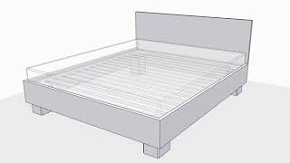 Eigo Bed - höhenverstellbare Bettfüsse - height adjustable bed legs