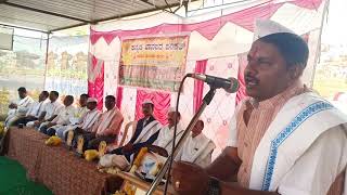 Dr.S.Balaji President #Kannada Janapada Parishiath Speaks in Shahabad