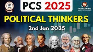 Punjab Civil Services | Political Thinkers | 2nd January 2025