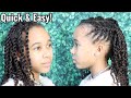 Easy Flat Twist Hairstyle | Dad does Daughter's hair