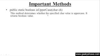 228. isUpperCase Method in Java Programming (Hindi)