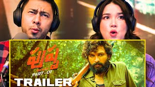 PUSHPA | Trailer Reaction | Allu Arjun, Rashmika, Fahadh Faasil | Jaby Koay & Achara Kirk