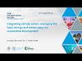 Integrating climate action: managing the food, energy and water nexus for sustainable development