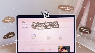 2025 NOTION TUTORIAL 💰✨ Finance Tracker to Stay on Top of Finances! 💸