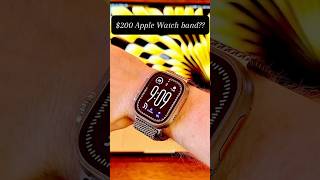 $200 for a watch band?? #apple watch natural #titanium Milanese loop #review  #applewatch #fyp