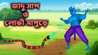 জাদুর সাপ ও লোভী সাপুড়ে | Jadur Shap o Lovi Shapure | Bangla Jadur Cartoon | S Toon Bangla