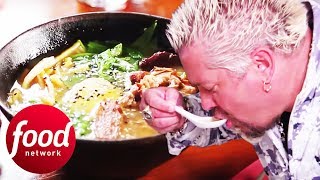 Guy Fieri Tries Fresh Homemade Ramen At Eight Noodle Shop | Diners, Drive-Ins \u0026 Dives