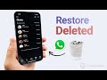 How to Restore Deleted WhatsApp Messages on iPhone 2023 (3 Ways)