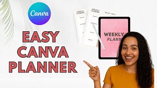 Create a Weekly Digital Planner FAST in Canva (Easy Tutorial!)