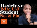 How to retrieve your student number & pin at the University of Johannesburg (UJ)?