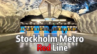 ⁴ᴷ⁶⁰ Exploring the Stockholm Red Line - Stunning Station Architecture!